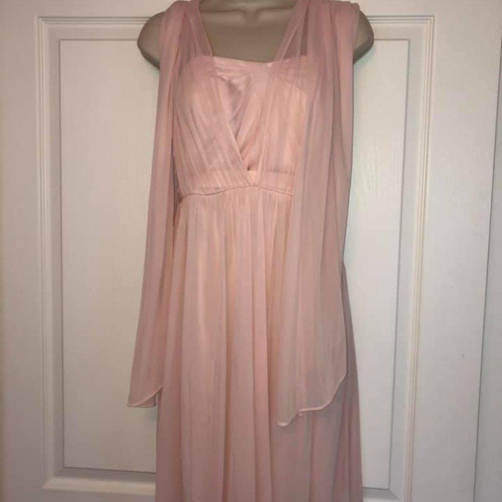 David's Bridal Pink Dress